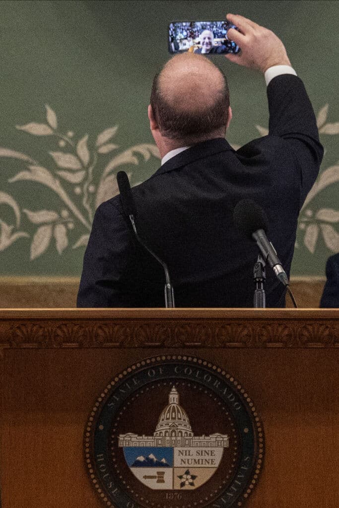 Colorado governor pats himself on the back in final state address to lawmakers
