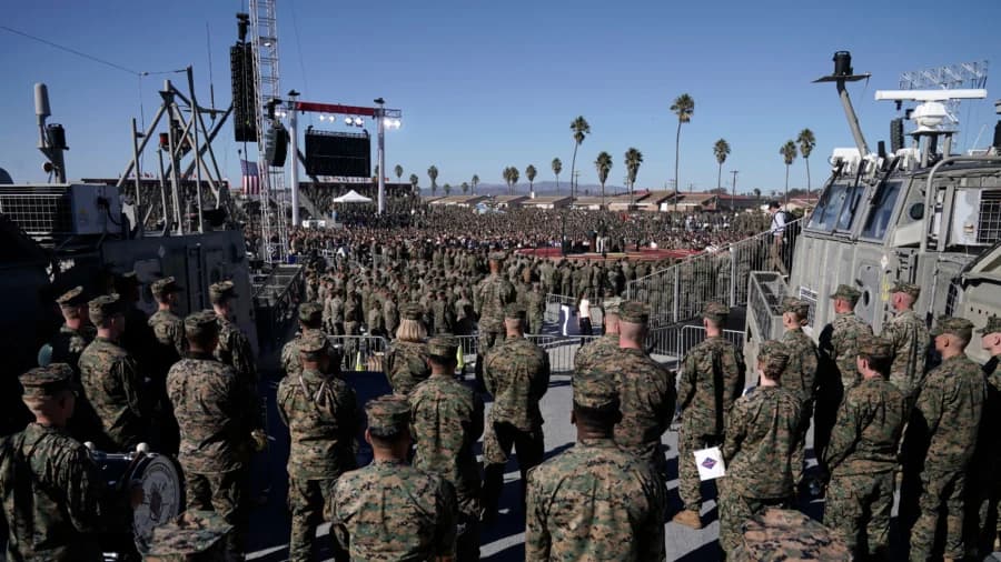 US Marines Celebrate 250 Years With Weapons Display