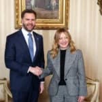 Vance Meets With Italian Prime Minister Meloni in Milan