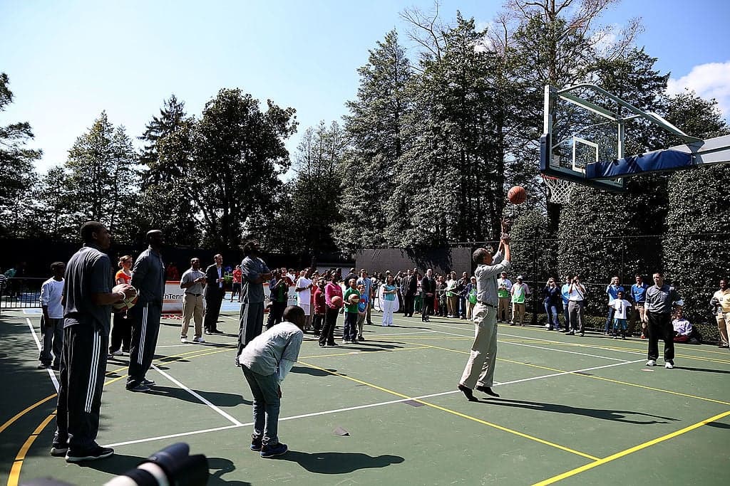 Trump White House points to Obama basketball court renovation in defending viral demolition