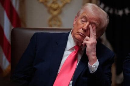 Trump appearing to sleep during televised Cabinet meeting goes viral