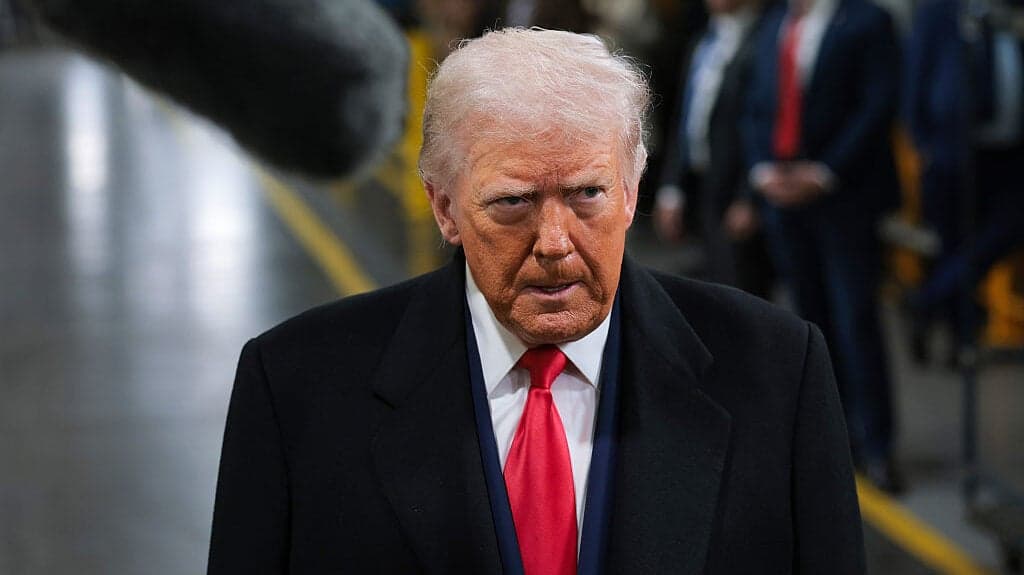 'F-k you!': Trump flips finger in expletive response to Ford worker who called