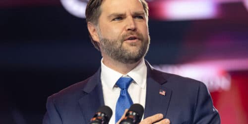 Secret Service says suspect arrested after man with hammer attacked Vance's