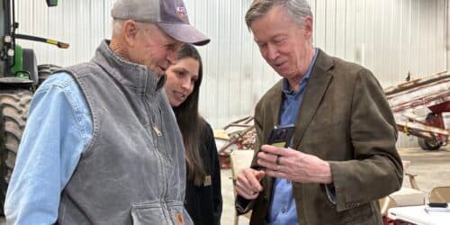 Colorado farmers warn US Sen. John Hickenlooper tariffs and research cuts