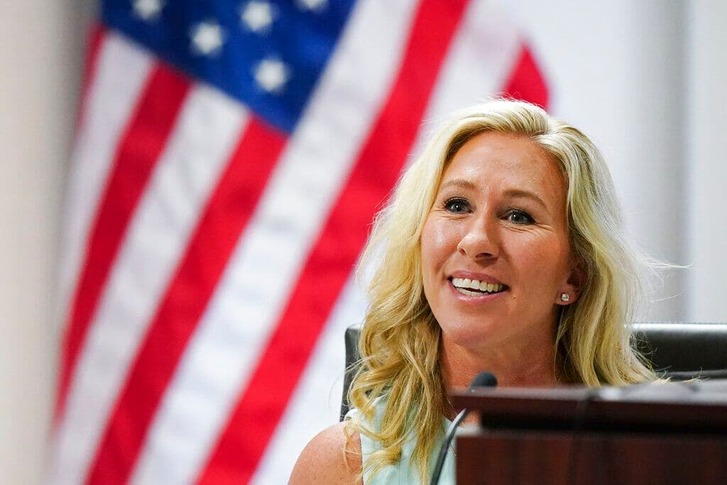 Rep. Marjorie Taylor Greene of Georgia says she is resigning from Congress