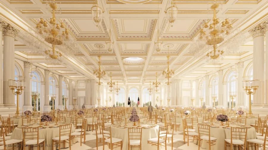 Trump Says No Plans to Name White House Ballroom After Himself