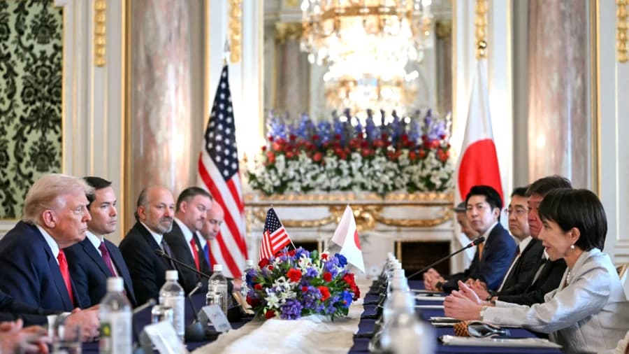 Trump Meets Japan's New Prime Minister Takaichi for Trade, Security Talks