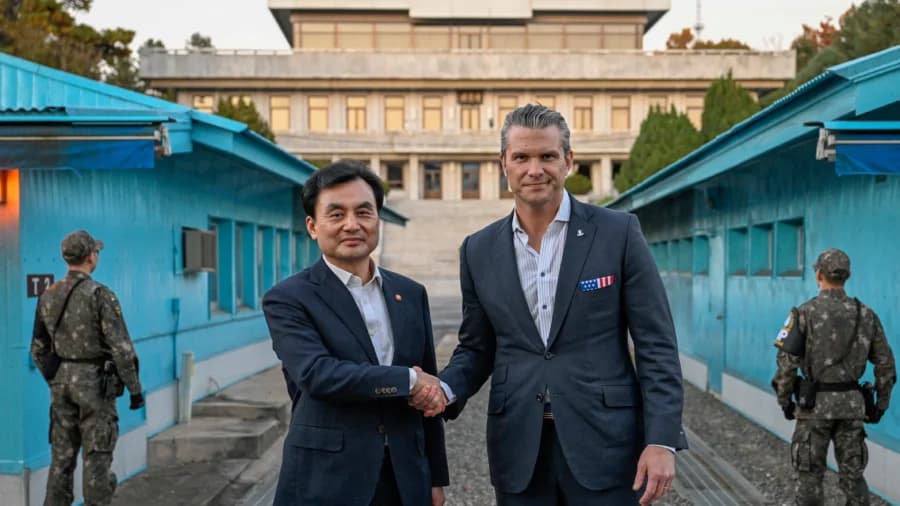 Hegseth in South Korea for Talks on US Troops, Tour of DMZ Border