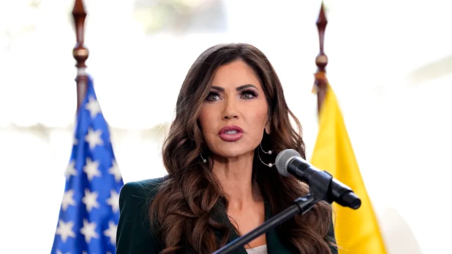 Homeland Security Secretary Kristi Noem Holds News Conference