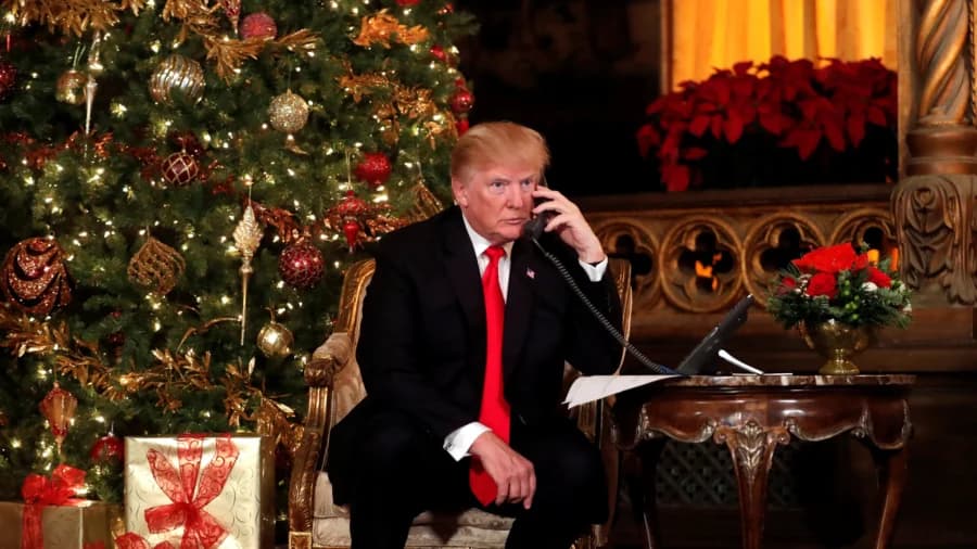 LIVE NOW: Trump Participates in Service Member Calls on Christmas Eve