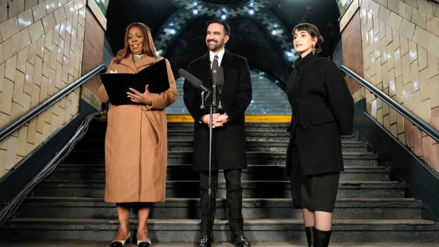 Mamdani Sworn In as New York City Mayor at Historic Subway Station