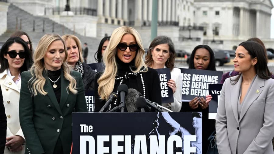 'It Wasn't a Scandal, It Was Abuse': Paris Hilton Calls for Passage of DEFIANCE