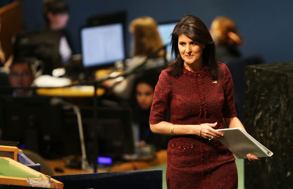 nikki haley un cut