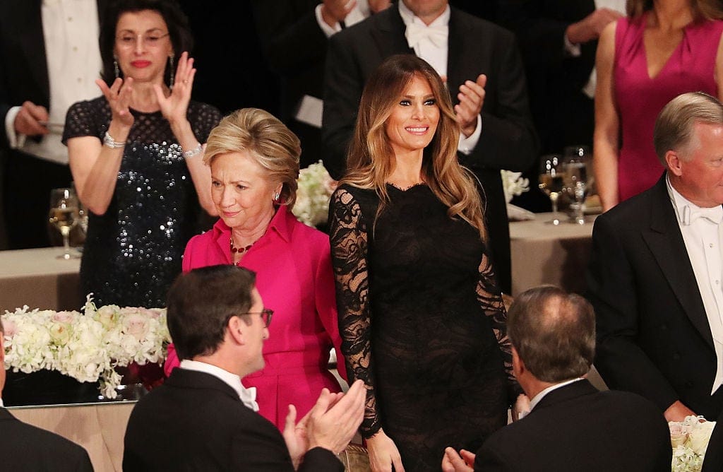 melania trump approval rating clinton