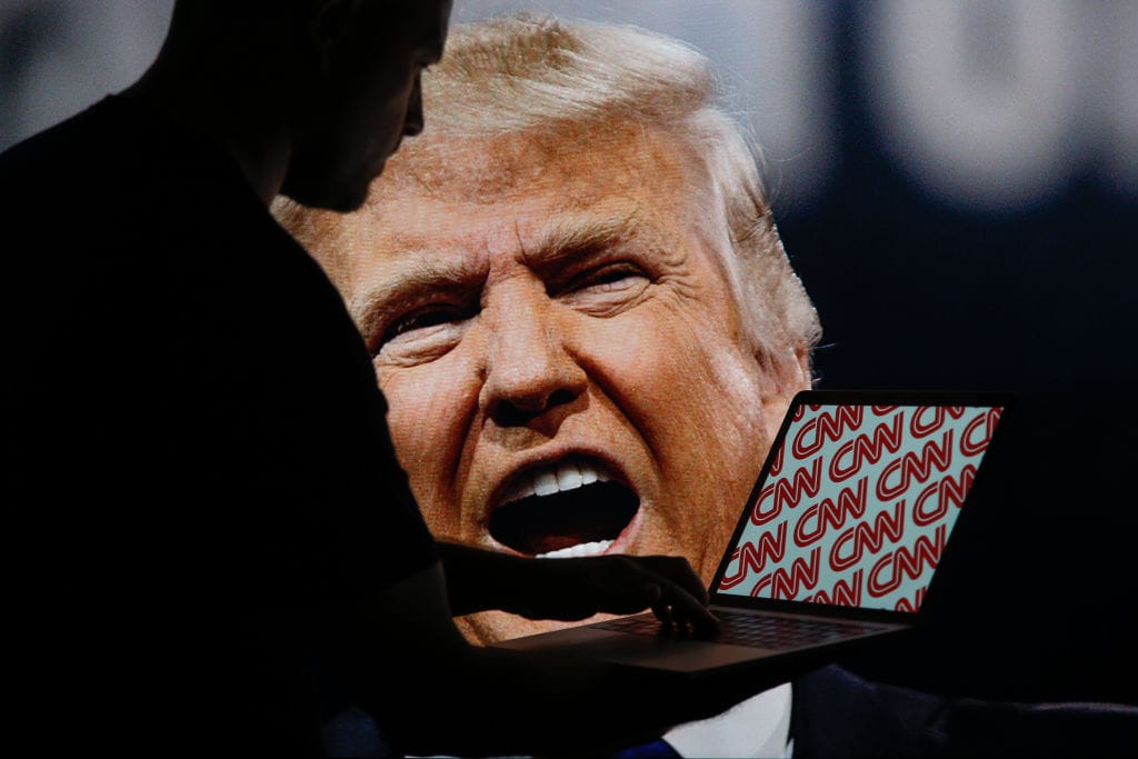 cnn staged event