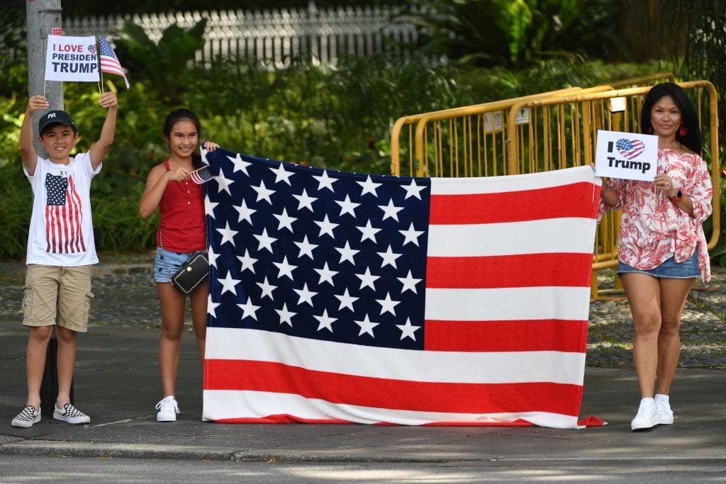 trump singapore welcome