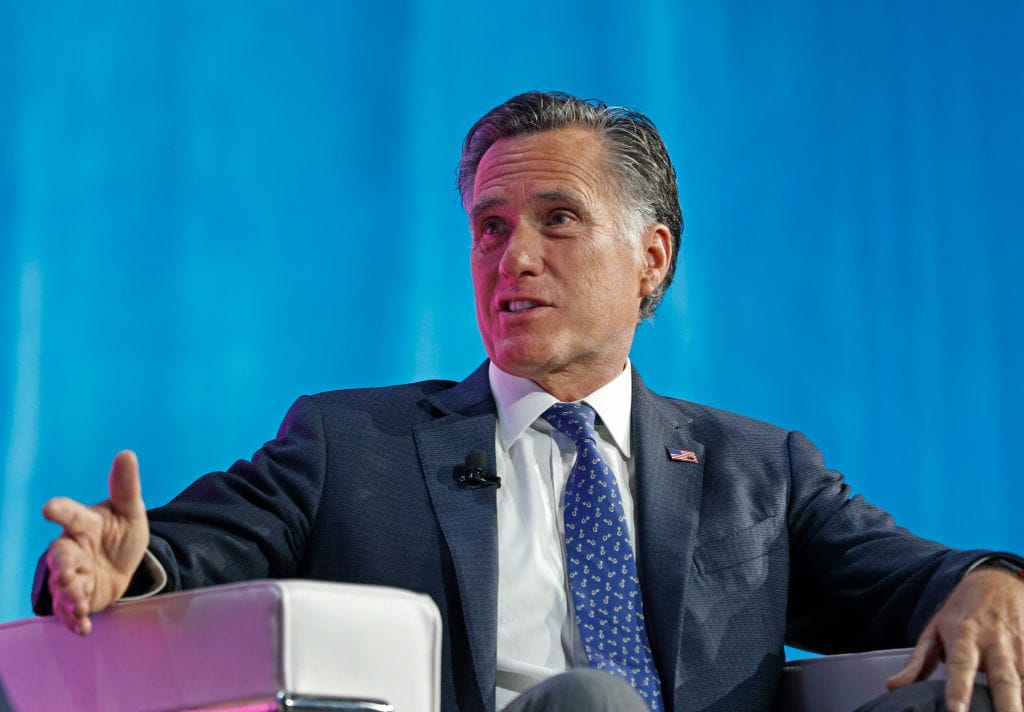 mitt romney senate announcement