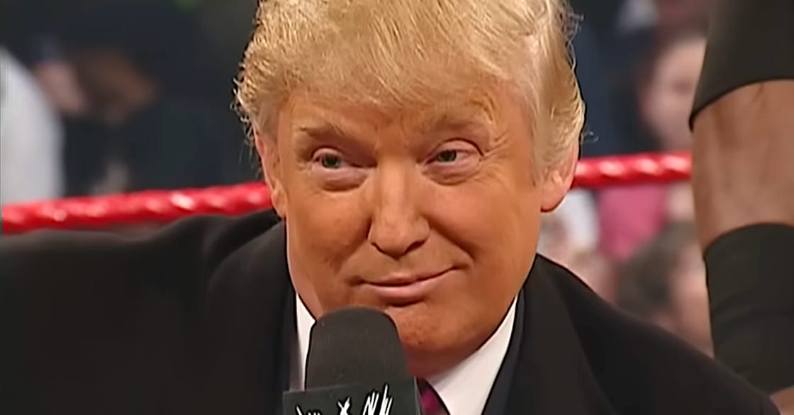 Mr. McMahon and Donald Trump's Battle of the Billionaires Contract Signing via WWE, YouTube
