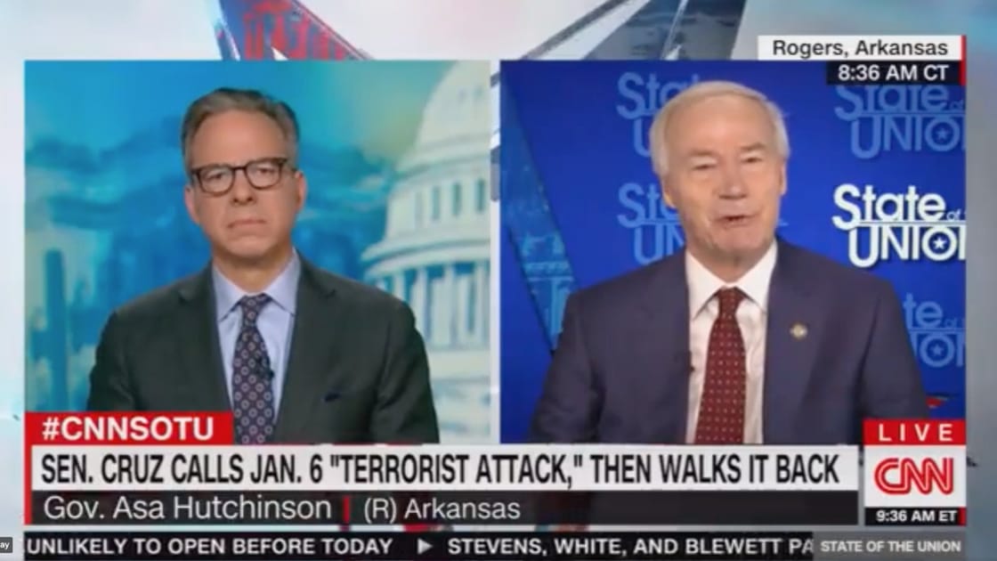 Republican Arkansas Governor Asa Hutchinson Says Trump Had ‘Responsibility’ For January 6