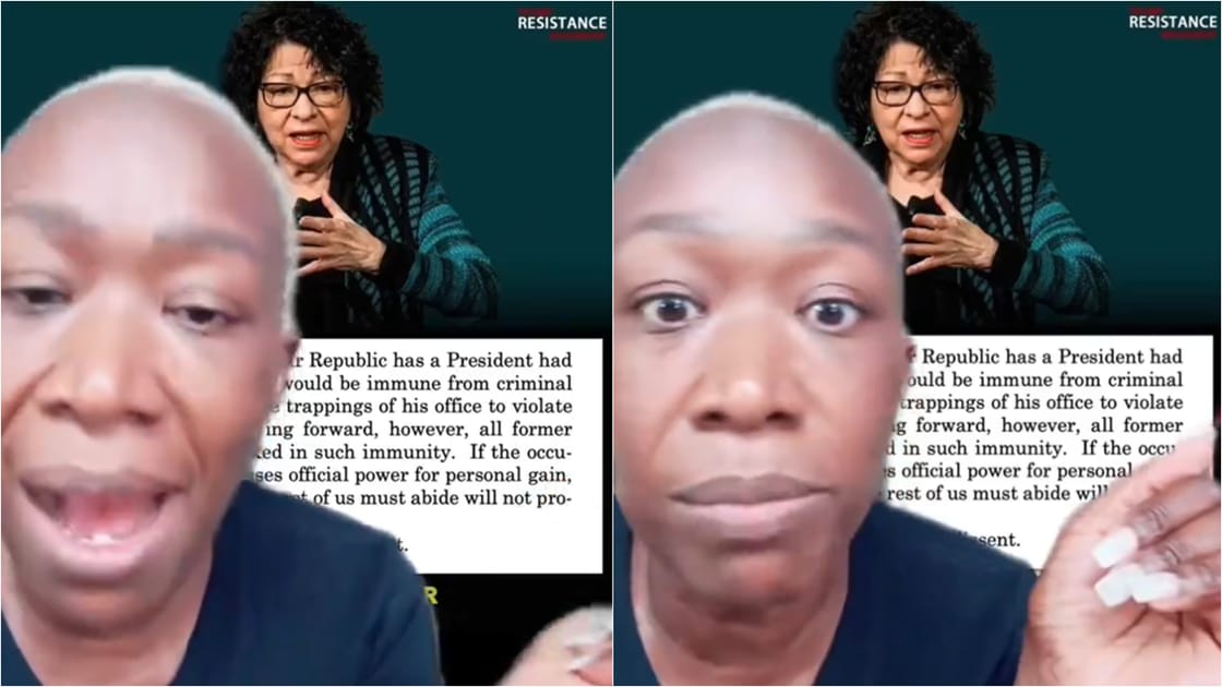 Joy Reid's unhinged meltdown over the Supreme Court ruling on Trump's immunity. Find out what she said and why it matters.