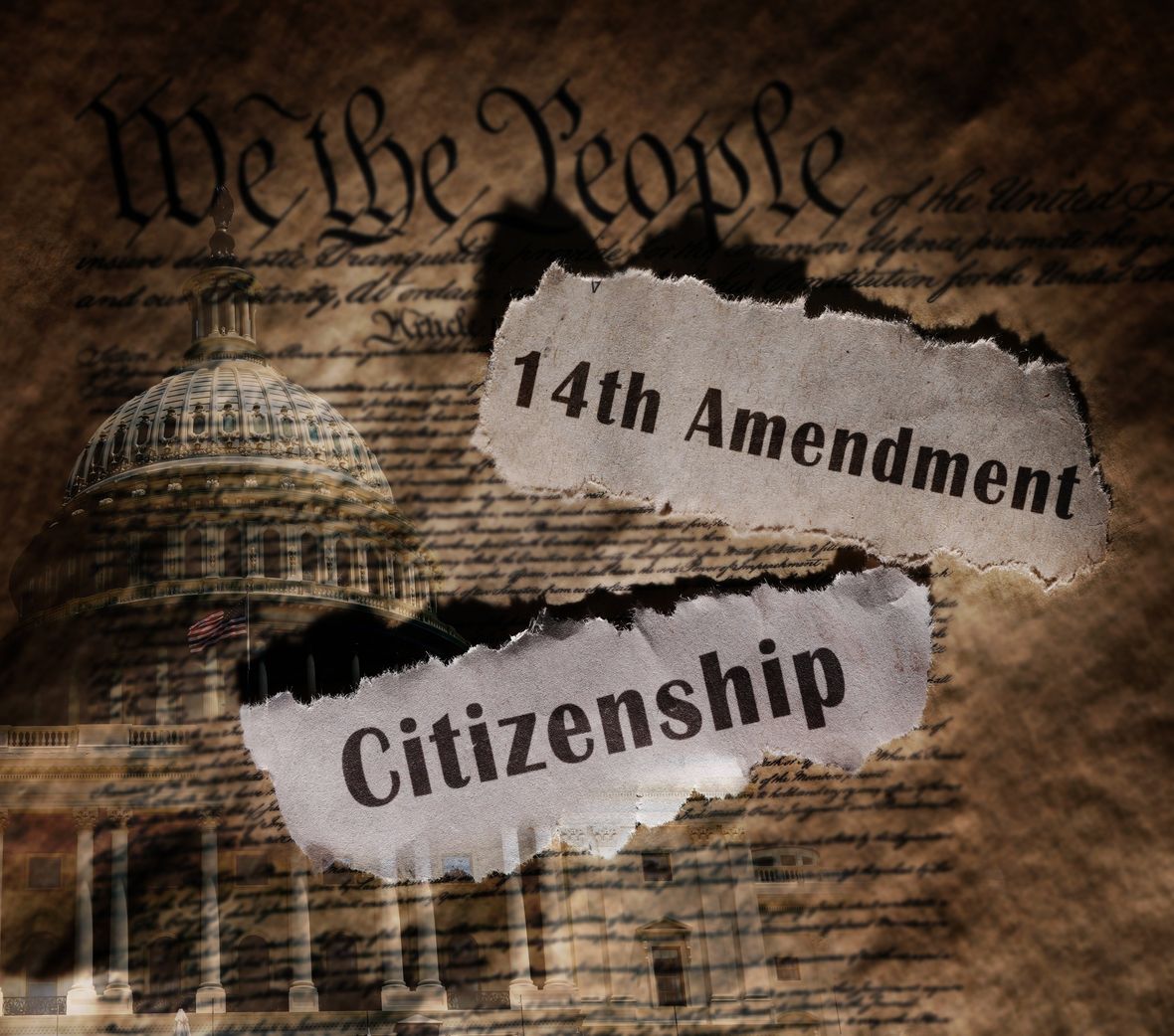 Citizenship,And,14th,Amendment,Newspaper,Headlines,On,The,Us,Constitution