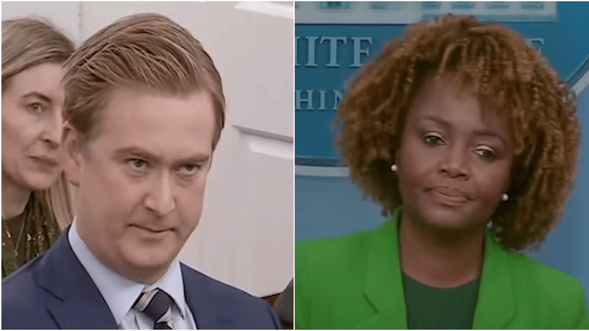 Peter Doocy and Karine Jean-Pierre engaged in a lively exchange during a White House press briefing following Hunter Biden's surprise appearance on Capitol Hill yesterday.
