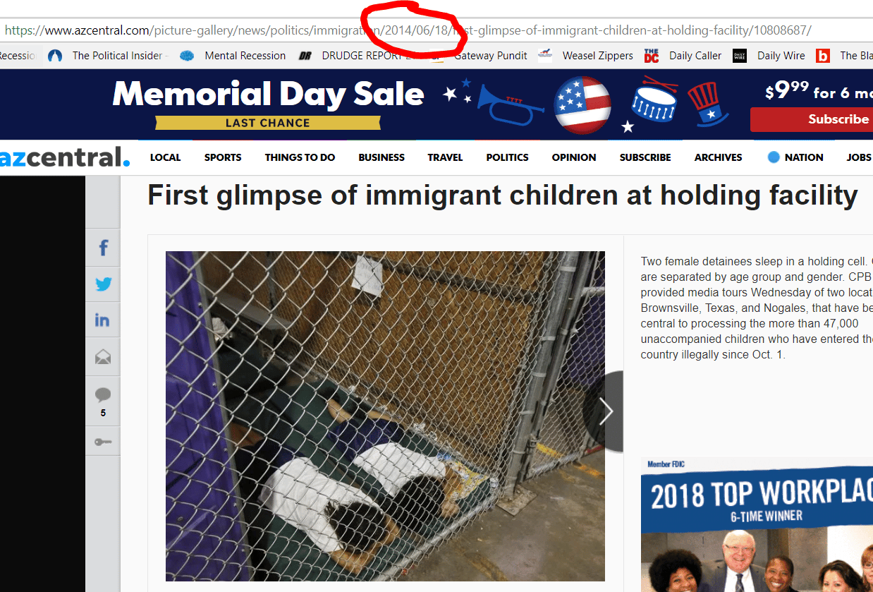 Trump immigrant children in cages