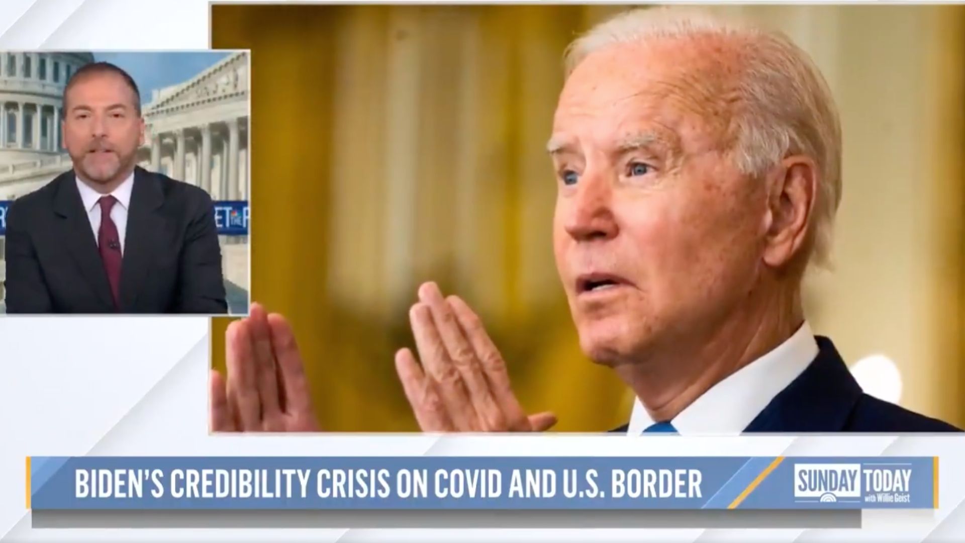 Chuck Todd Says Biden Facing ‘Pretty Big Credibility Crisis’