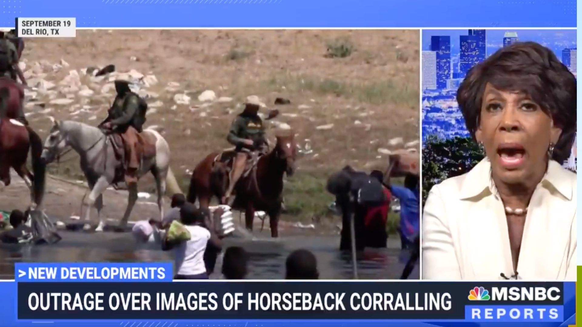 Maxine Waters Says Haitian Migrants Not Treated 'As Human Beings... Because They Are Black’