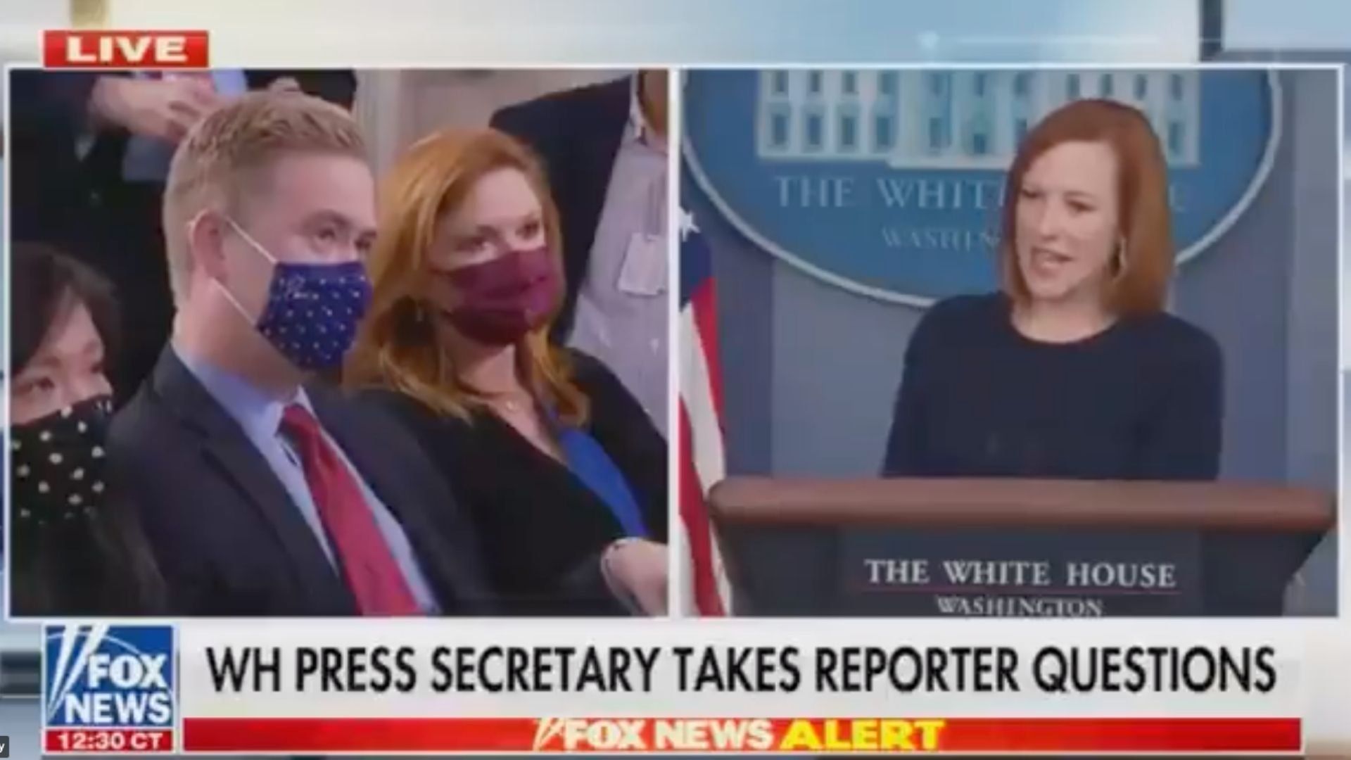 Doocy Asks Psaki Why Joe And Jill Biden Seemed To Violate DC’s Mask Rule