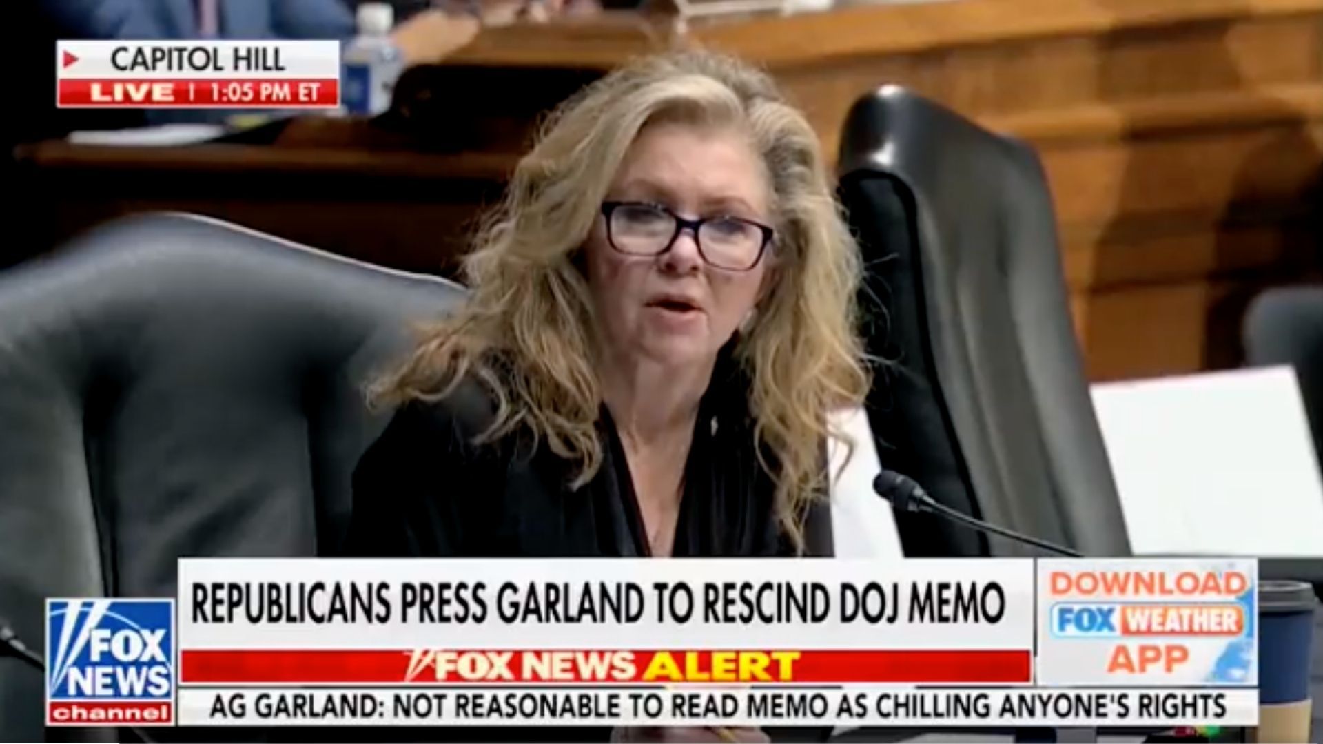 Republican Sen. Blackburn Asks Merrick Garland If He Would Put Parents In The Same Category As Timothy McVeigh
