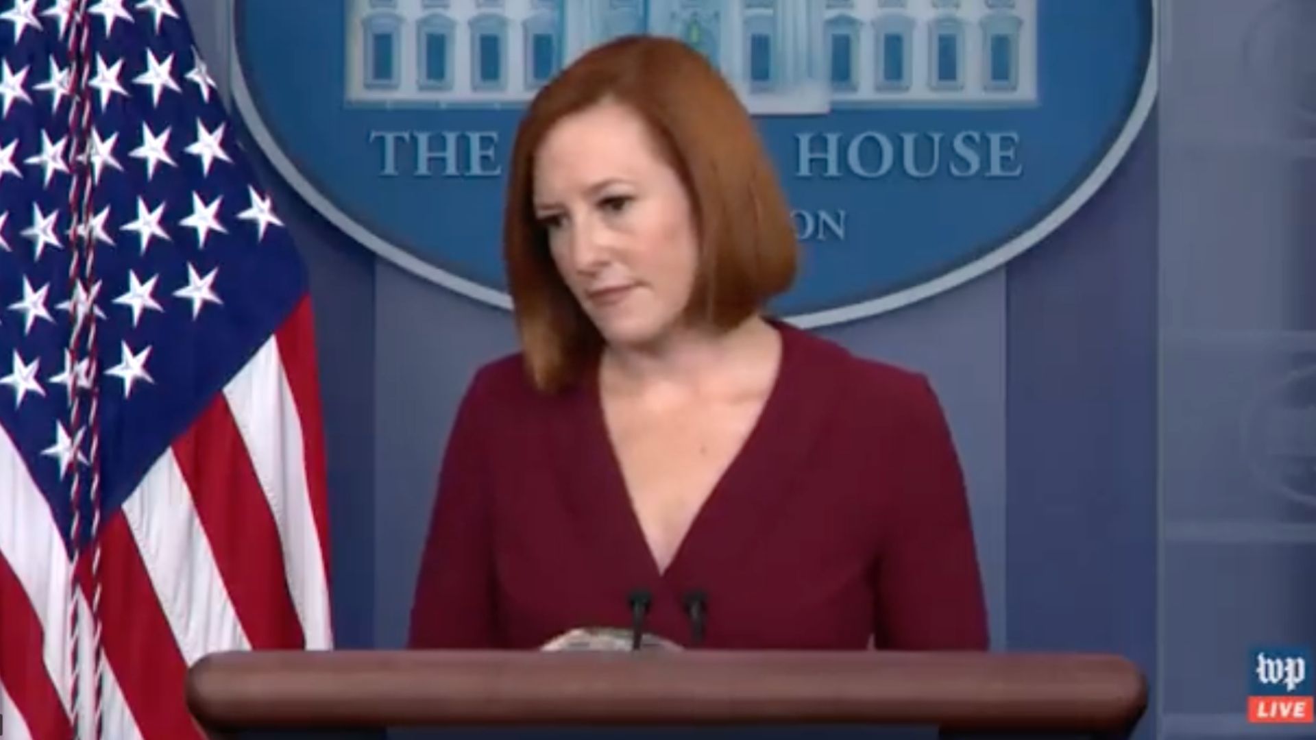 Jen Psaki would not say if President Joe Biden would back Kamala Harris presidential run in 2024 if the vice president decided to enter the race.