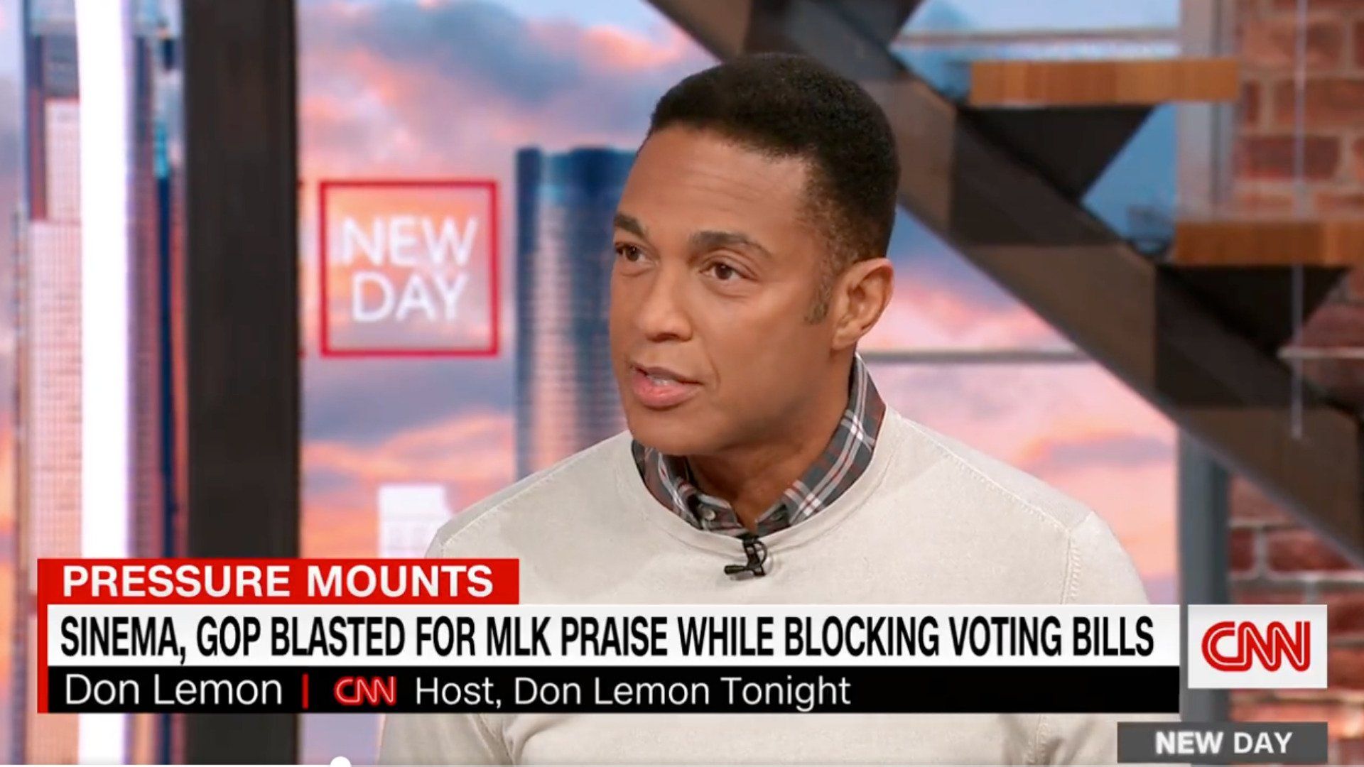 ‘That’s Bulls***’: Don Lemon Blasts Sinema And Manchin For Celebrating MLK While Opposing Dem's Voting Rights Bill