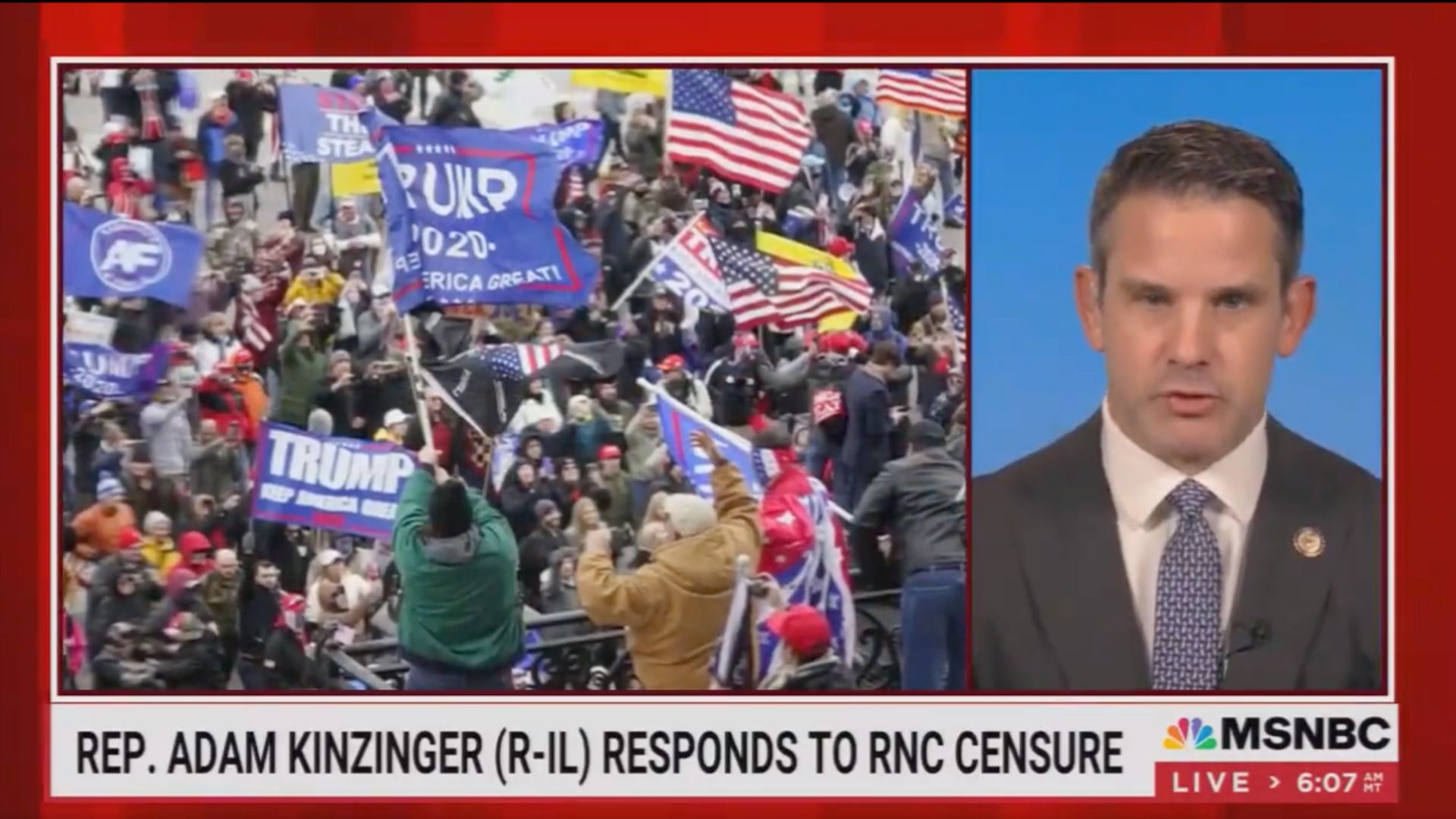 Kinzinger Blasts Republicans Who Won’t Oppose Trump: ‘Your Silence Is Complicity’