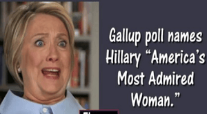 hillary most admired