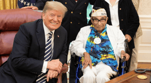 trump meets oldest living pearl harbor veteran