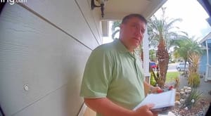 Democrat steals campaign handouts