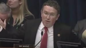 Thomas Massie was the lone Republican lawmaker to vote against a resolution backing Israel and condemning Hamas.