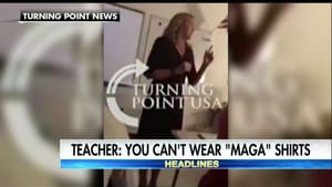 teacher trump shirt swastika