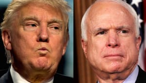 trump mccain hero
