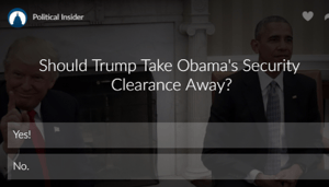 poll trump obama security clearance