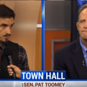 liberal threatens pat toomey