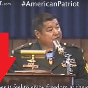 medal honor flag protesters