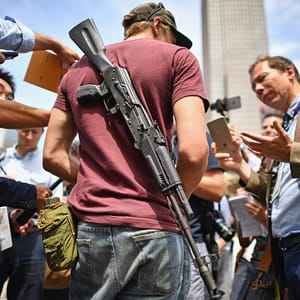 <> on July 18, 2016 in Cleveland, Ohio. republicans guns mentally ill
