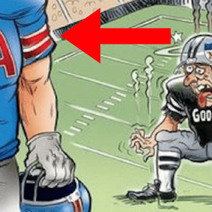 cartoon trump nfl