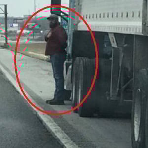 trucker veteran salute