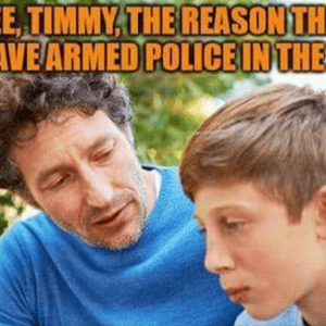 Democrat armed guards meme