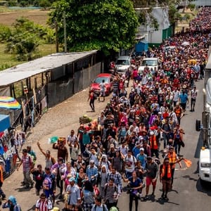 caravan of immigrants