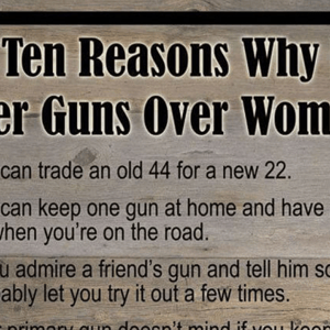 men prefer guns over women
