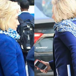 hillary clinton back brace
